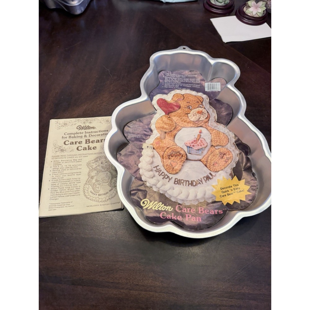 Vintage Wilton Care Bears Birthday Mold 2105-1793 instruction book